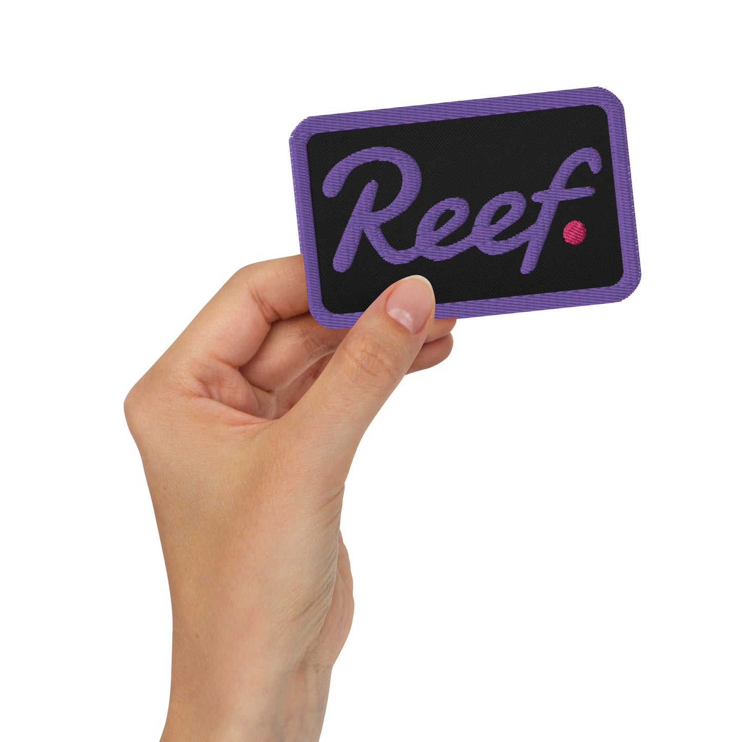 Reef embroidered patches (purple)