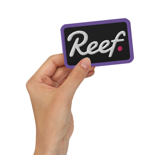 Reef embroidered patches (white)
