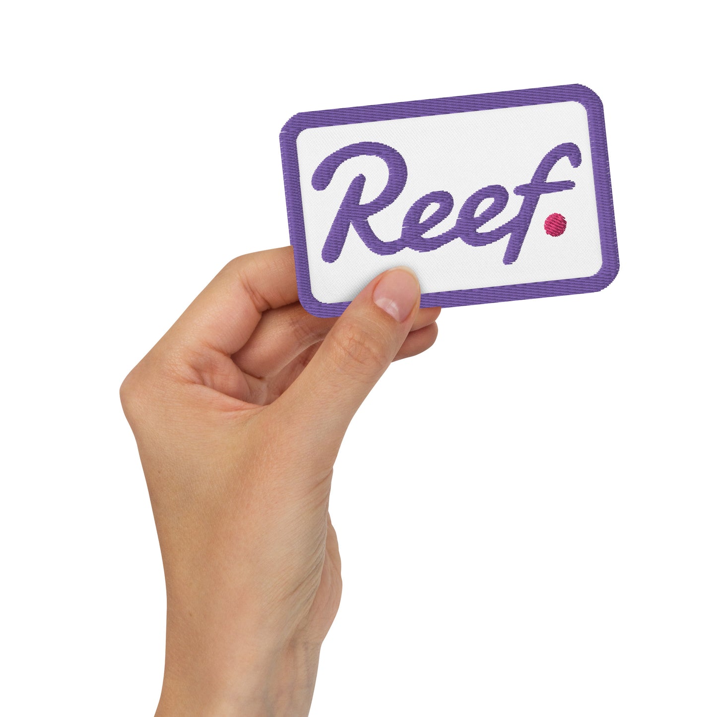 Reef embroidered patches (purple)