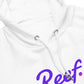 Unisex eco-friendly raglan hoodie - colour logo